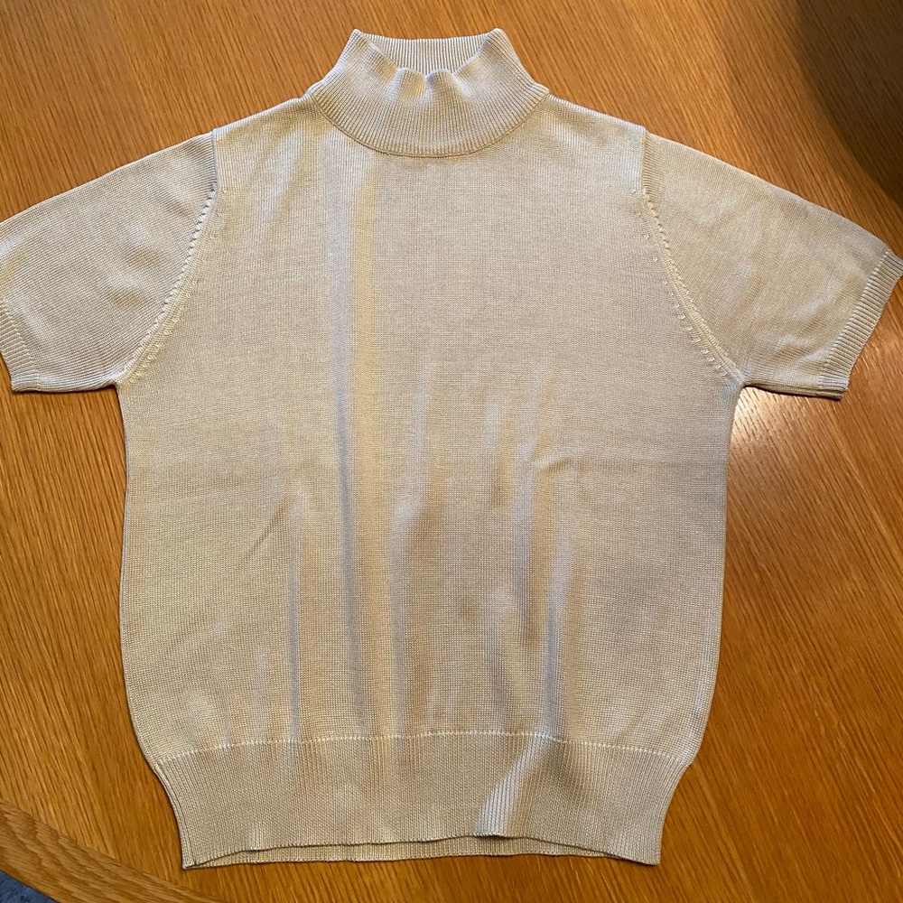 Belford silk short sleeve sweater